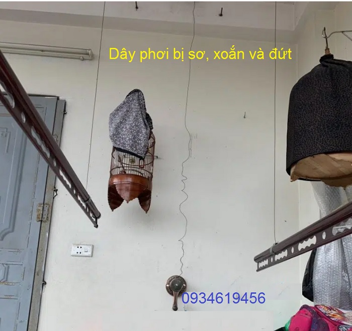 thay cáp giàn phơi