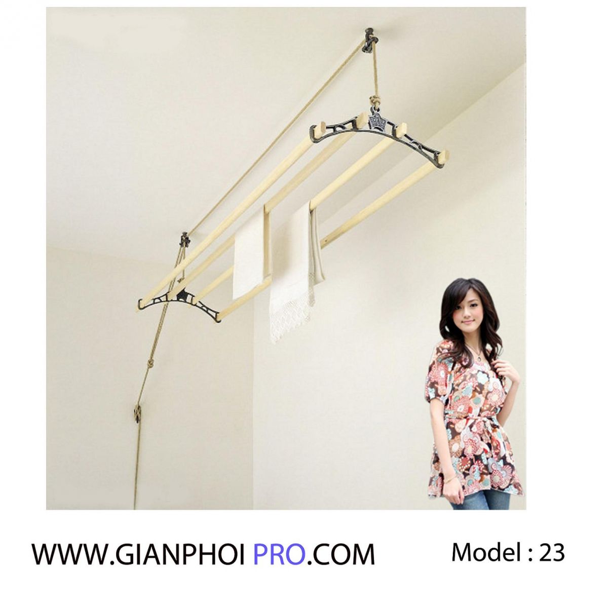 Giàn phơi phơi thông minh Model 23